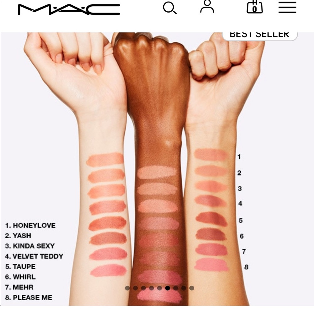 MAC Matte lipstick - velvet teddy - Picture 5 of 8
